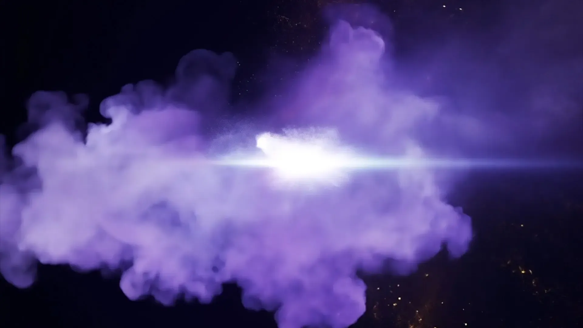 Cinematic Fire Blast Particle Overlay for Dramatic Title Animation